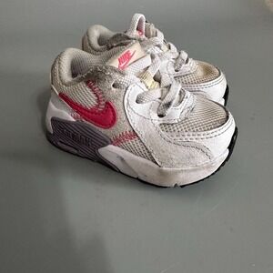 Nike Air Max Excee Baby Toddler Sneakers White Pink CD6893-101 Size 4C